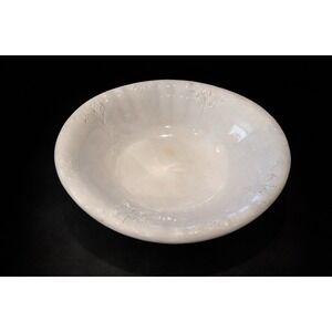 Antique Victorian English White Ironstone Punch Bowl 1800s 16" Carrollton China